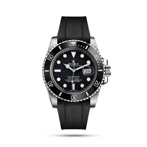 rolex submariner black rubber strap